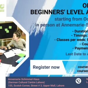 On-campus beginner’s level A1 course in October 2022