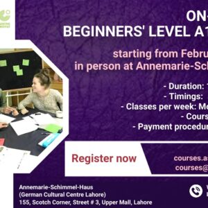 On-campus beginner’s level A1 course in February 2023