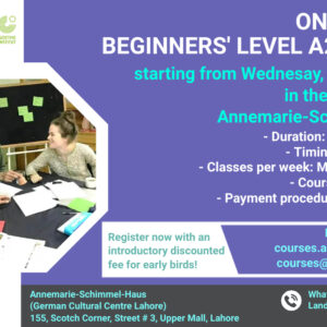 On-campus beginner’s level A2 course in July 2022