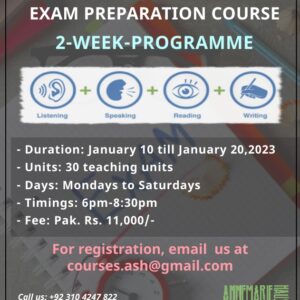 Online A1 German language exam preparation course in February 2023