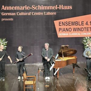 Ensemble 4.1 performed pieces by Ludwig van Beethoven and Walter Gieseking on Monday, October 23, 2023 at 8 pm at the Alhamra Art Centre, Lahore.